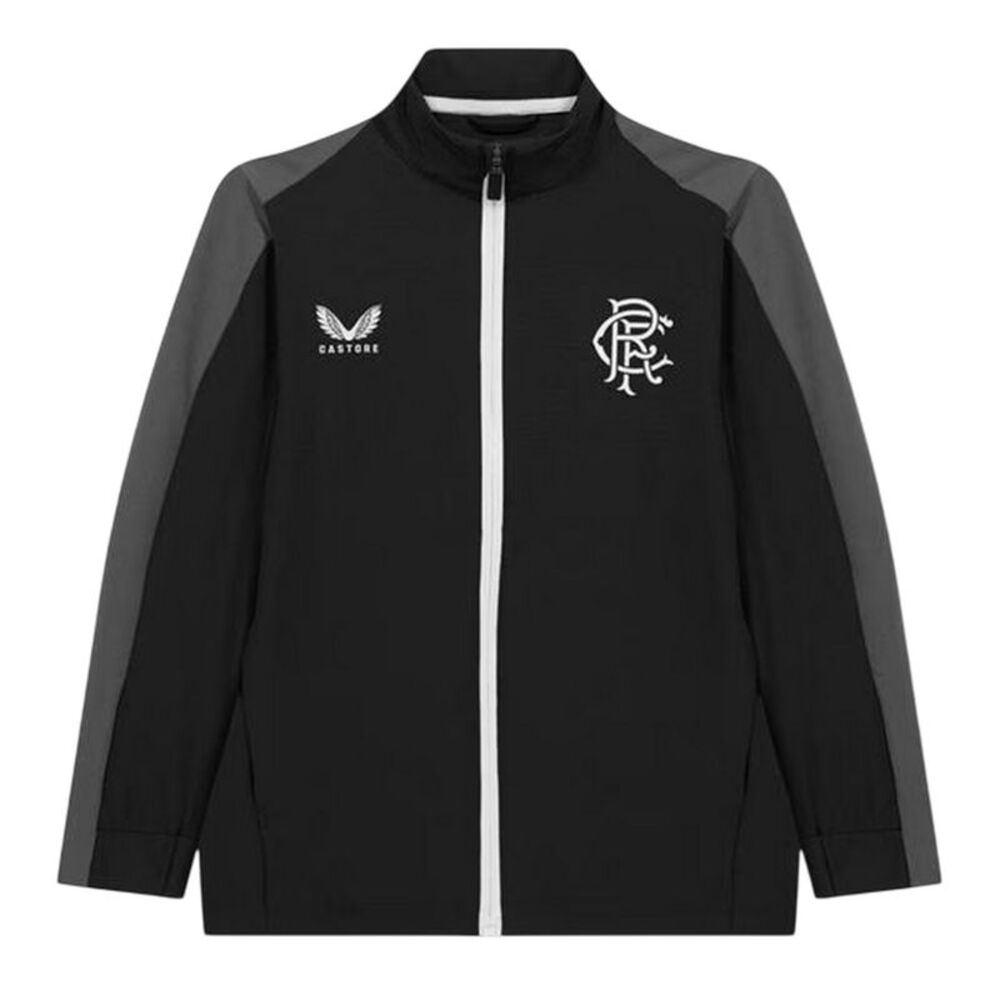 Castore Womens/Ladies Rangers FC Mock Neck Relaxed Fit Track Jacket / Black
